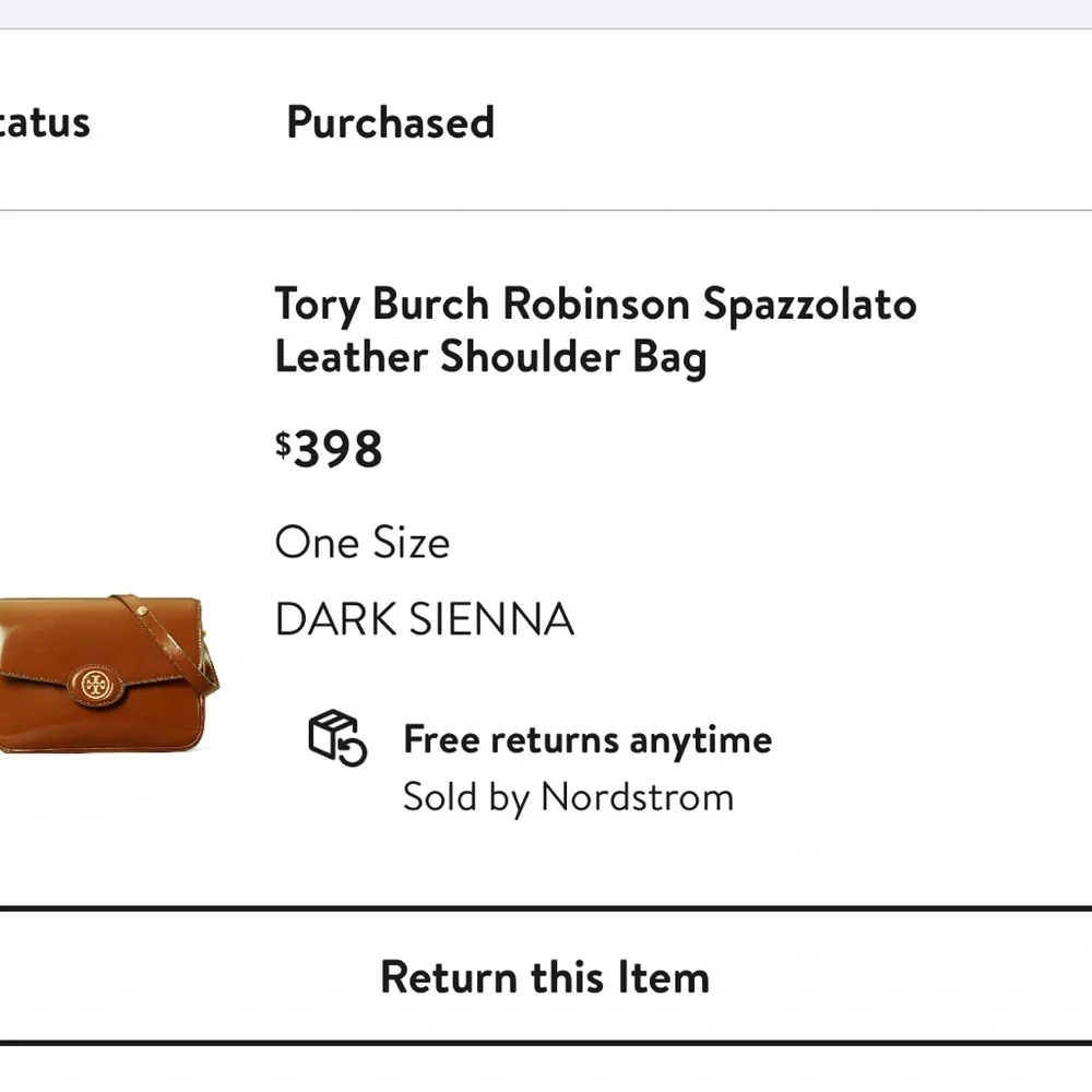 Tory Burch Tan Leather Crossbody Bag - Picture 16 of 16